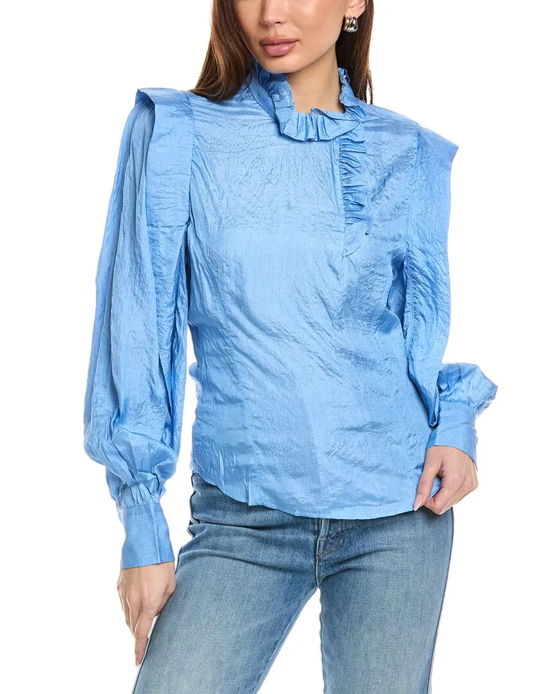 Isabel Marant Isabel Marant E'toile Prian Silk-Blend Blouse White