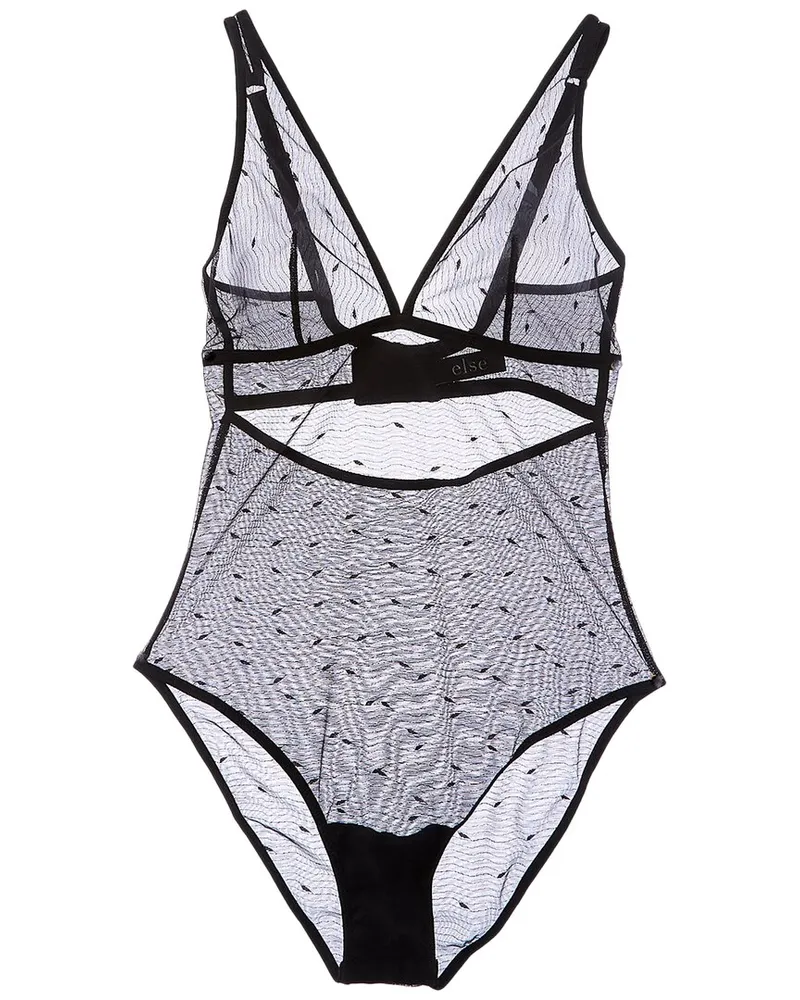 ELSE Kate Soft Plunge Bodysuit Black