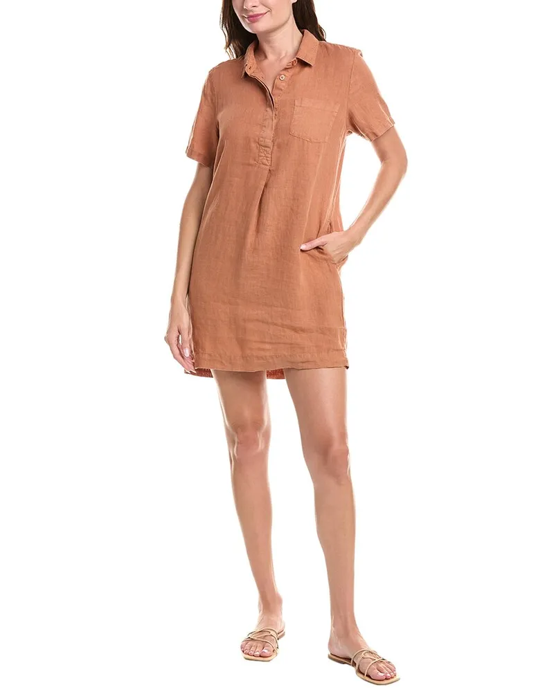 Michael Stars Ola Linen Utility Dress Nocolor