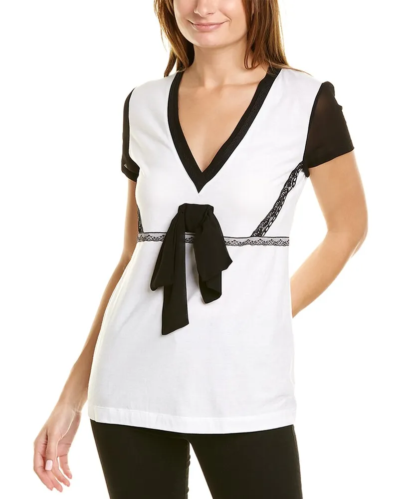 Twin-Set V-Neck T-Shirt White