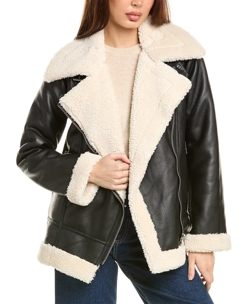 Vince Camuto Biker Jacket Black