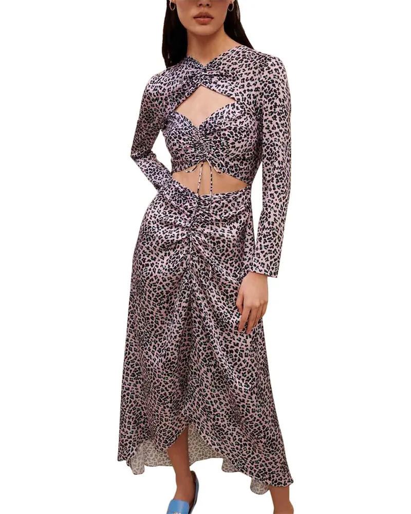 Maje Rave Maxi Dress Pink