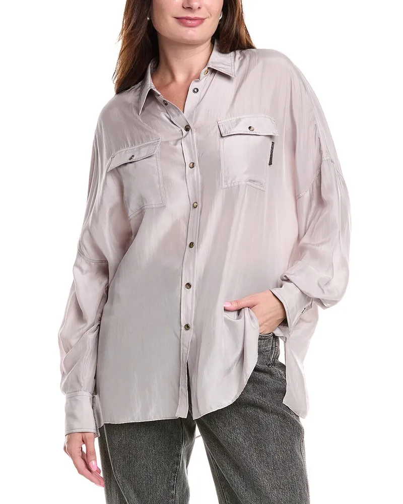 Brunello Cucinelli Silk Shirt Nocolor