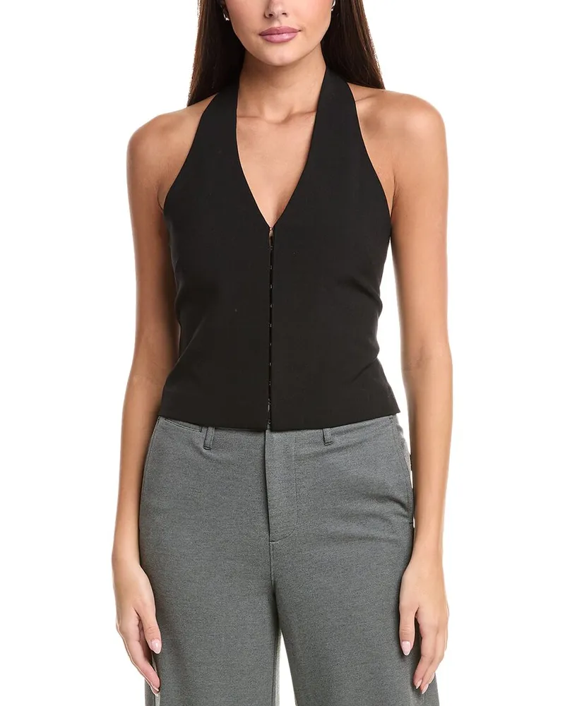 Rag & Bone Irina Wool-Blend Halter Top Black