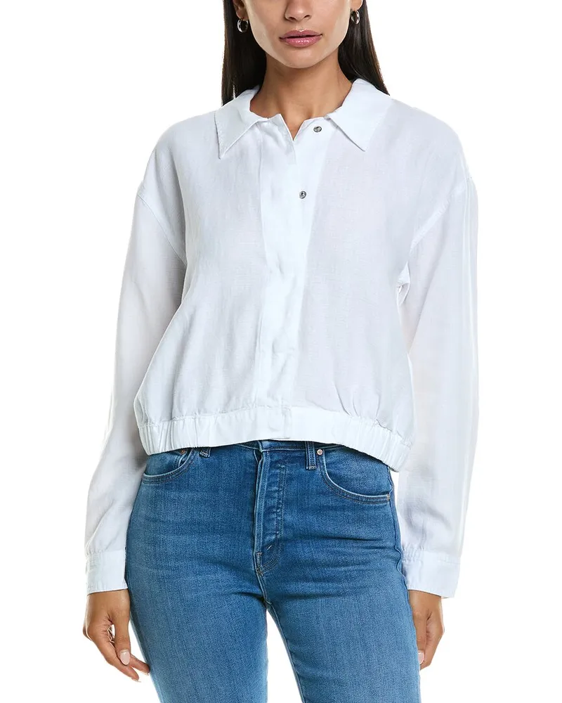 Splendid Cayden Linen-Blend Jacket White
