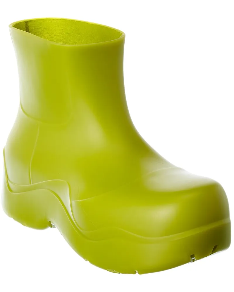 Bottega Veneta The Puddle Rubber Boot Green