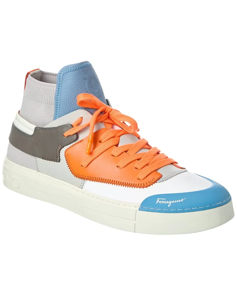 Ferragamo Neely Leather Sneaker Nocolor