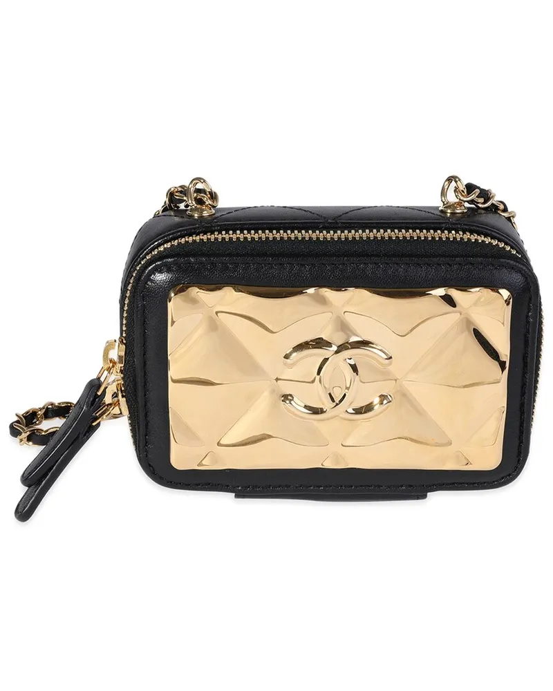 Chanel Black Quilted Lambskin Mini Vanity Bag (Authentic Pre-Loved Nocolor