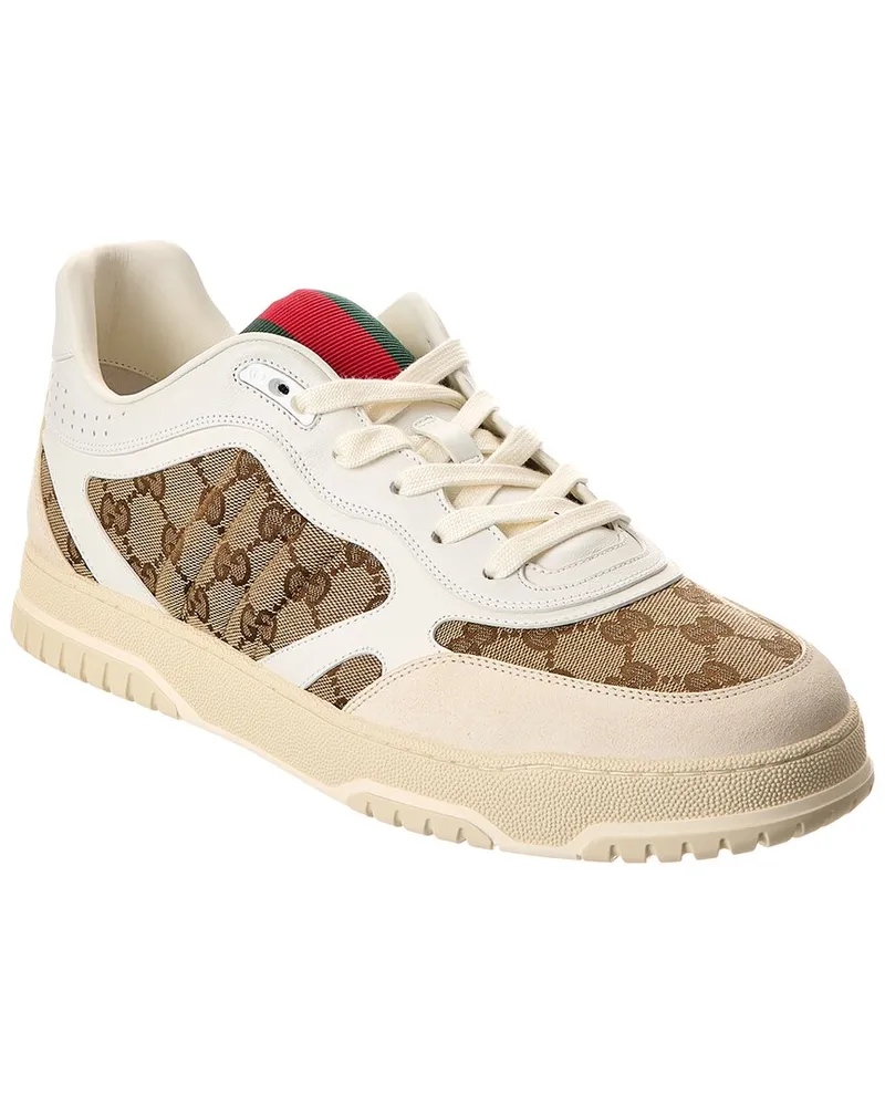 Gucci Re-Web GG Canvas & Leather Sneaker White