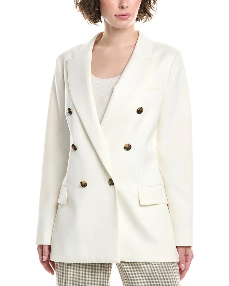 Reiss Ava Wool-Blend Blazer White