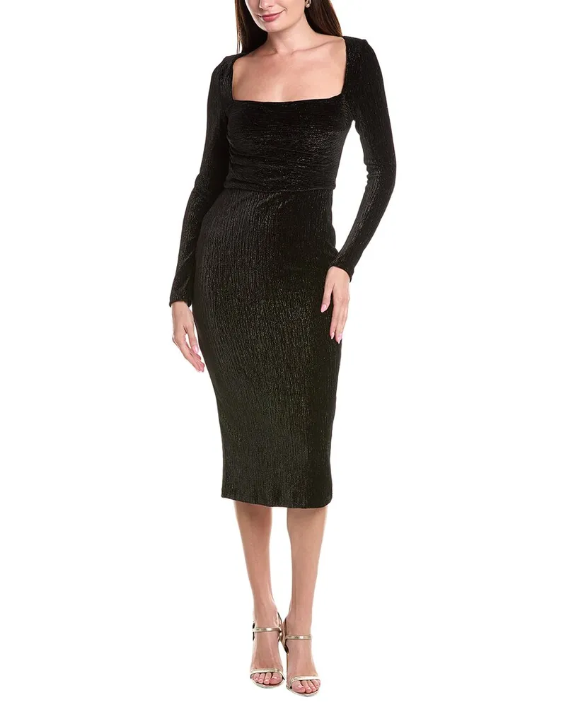 Black Halo Yander Cocktail Sheath Dress Black