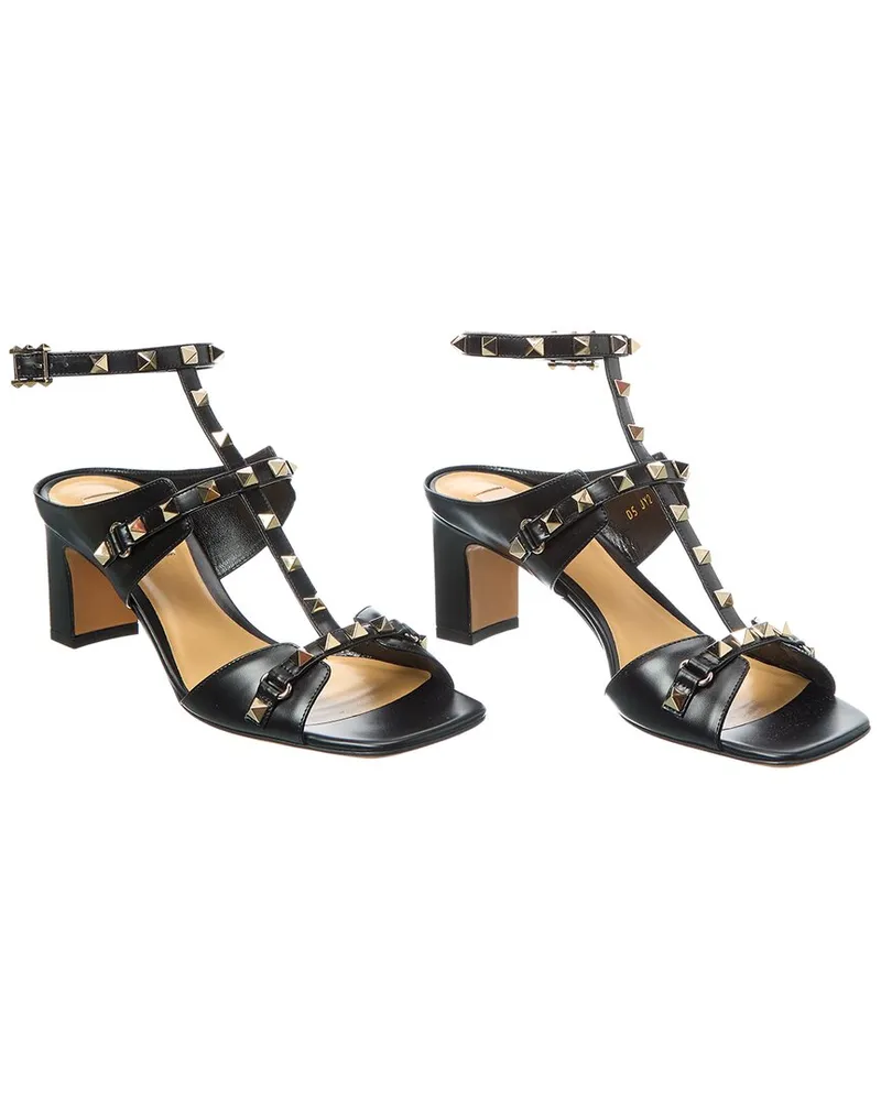 Valentino Garavani Rockstud Caged 60 Leather Sandal (Authentic Pre-Loved Nocolor