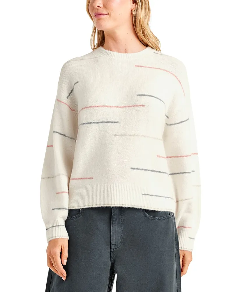 Splendid Quinn Stripe Wool & Alpaca-Blend Sweater Nocolor