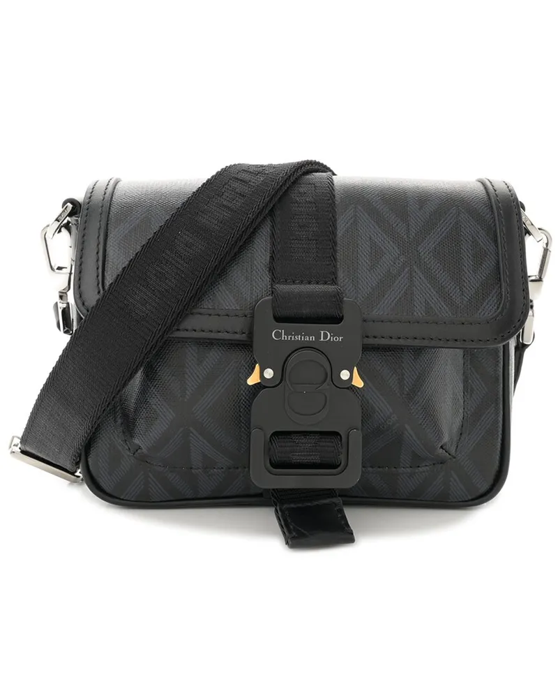 Dior Black CD Diamond Coated Canvas Mini Hit The Road Bag (Authentic Pre-  Loved Nocolor