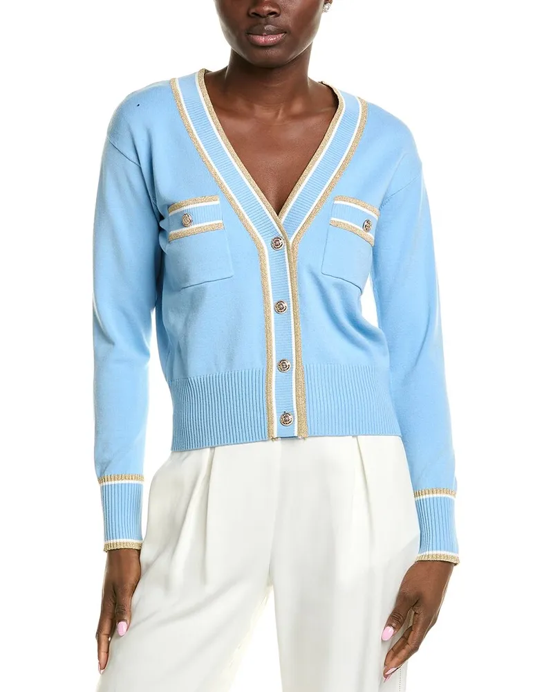 Elie Tahari Kiva Cardigan Blue