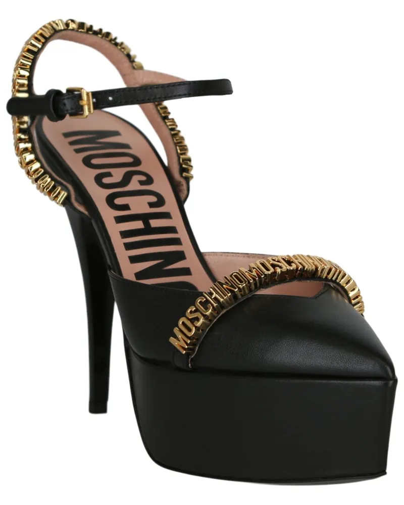 Moschino Leather Pump Black