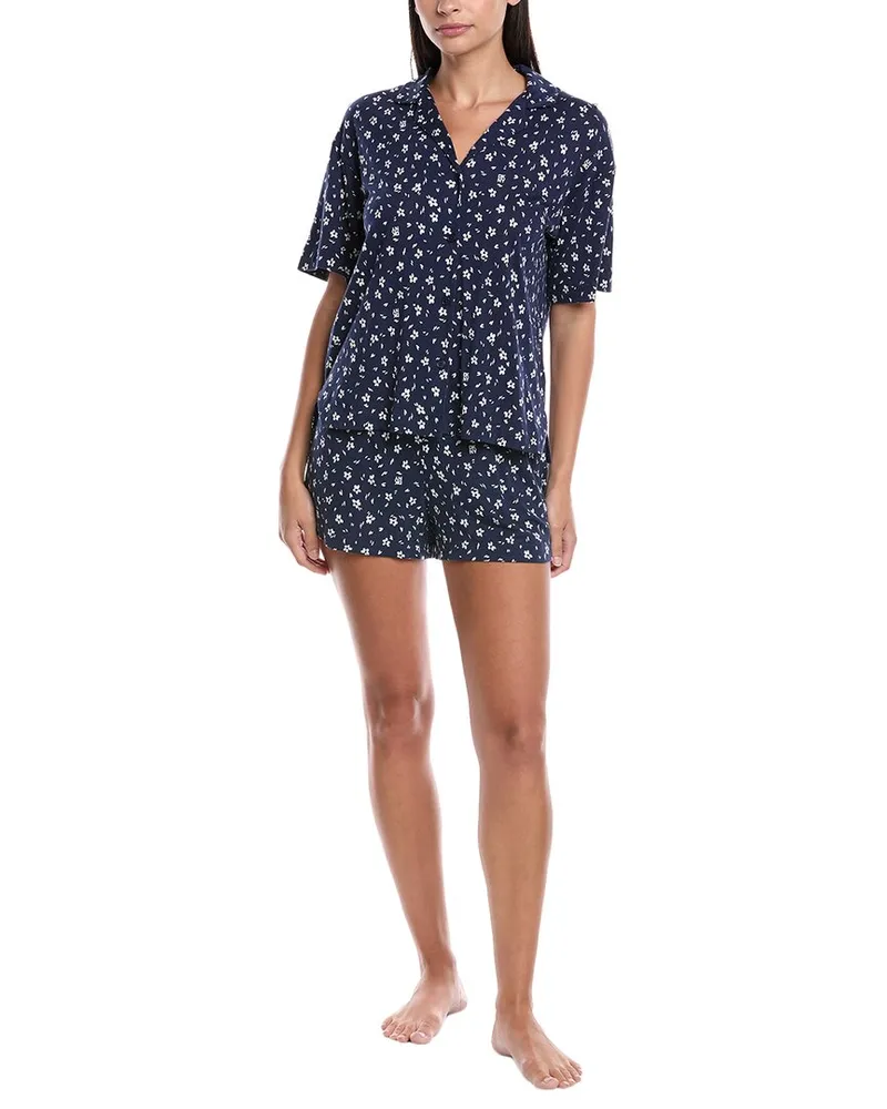 DKNY 2pc Top & Boxer Sleep Set Blue