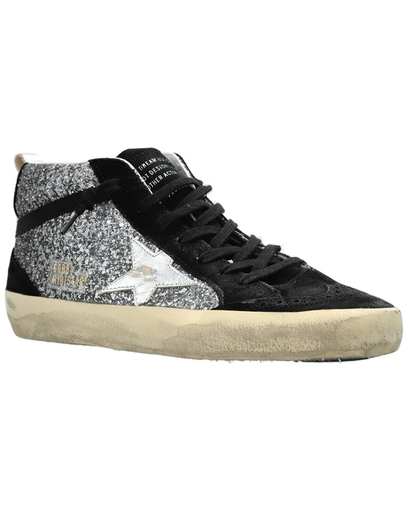 Golden Goose Mid Star Leather Sneaker Black