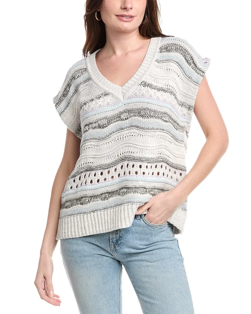 Splendid Brynna Sweater Poncho White