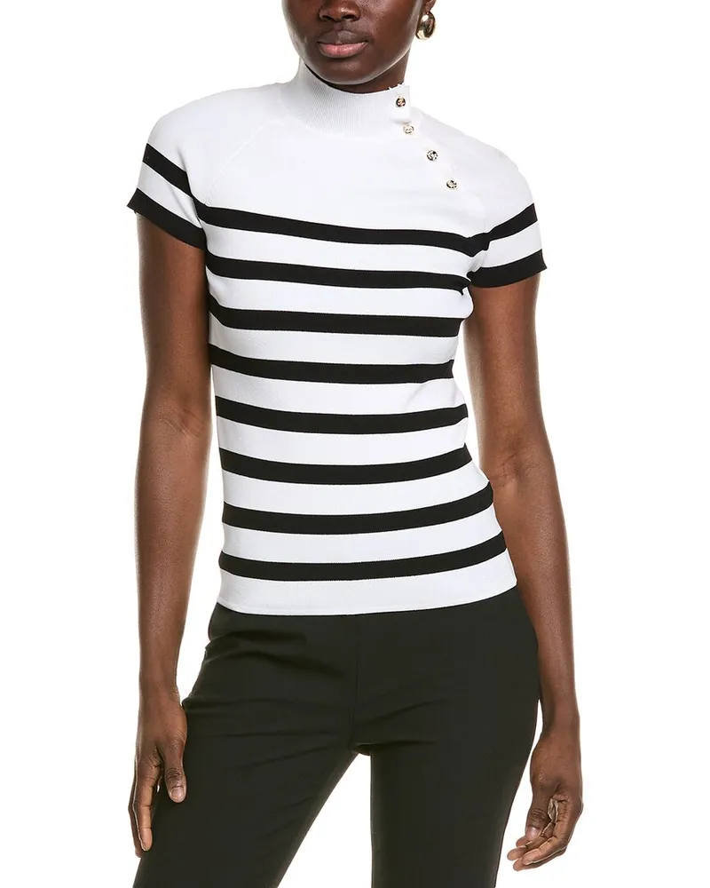 Elie Tahari Raglan Top White