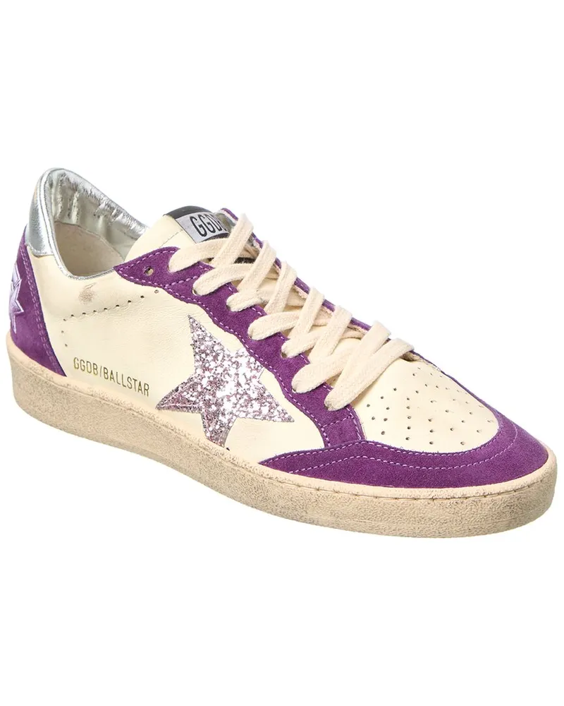 Golden Goose Ballstar Suede & Leather Sneaker Purple