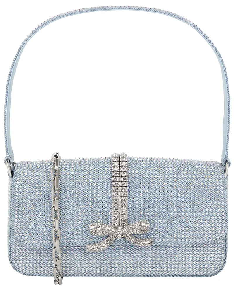 Self-Portrait Self-Portrait Denim Shoulder Bag Blue