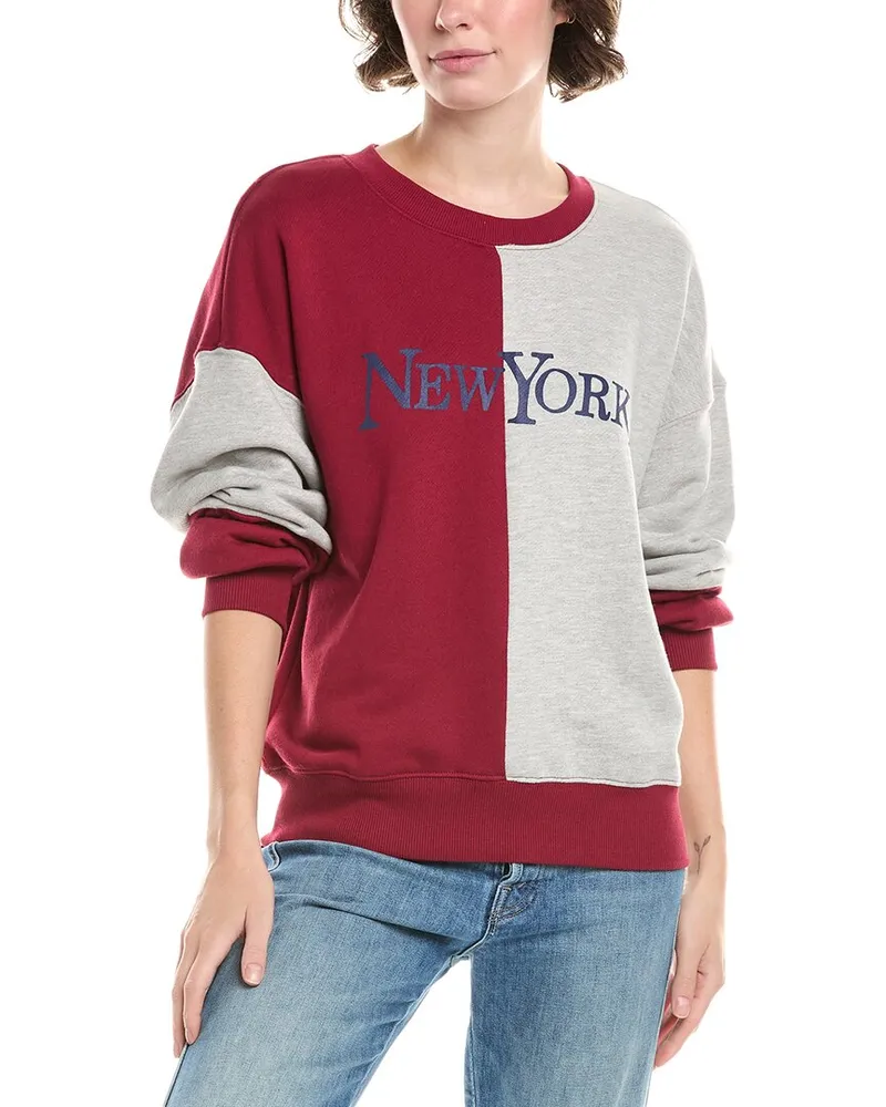 Chaser NY Colorblocked Sweatshirt Red