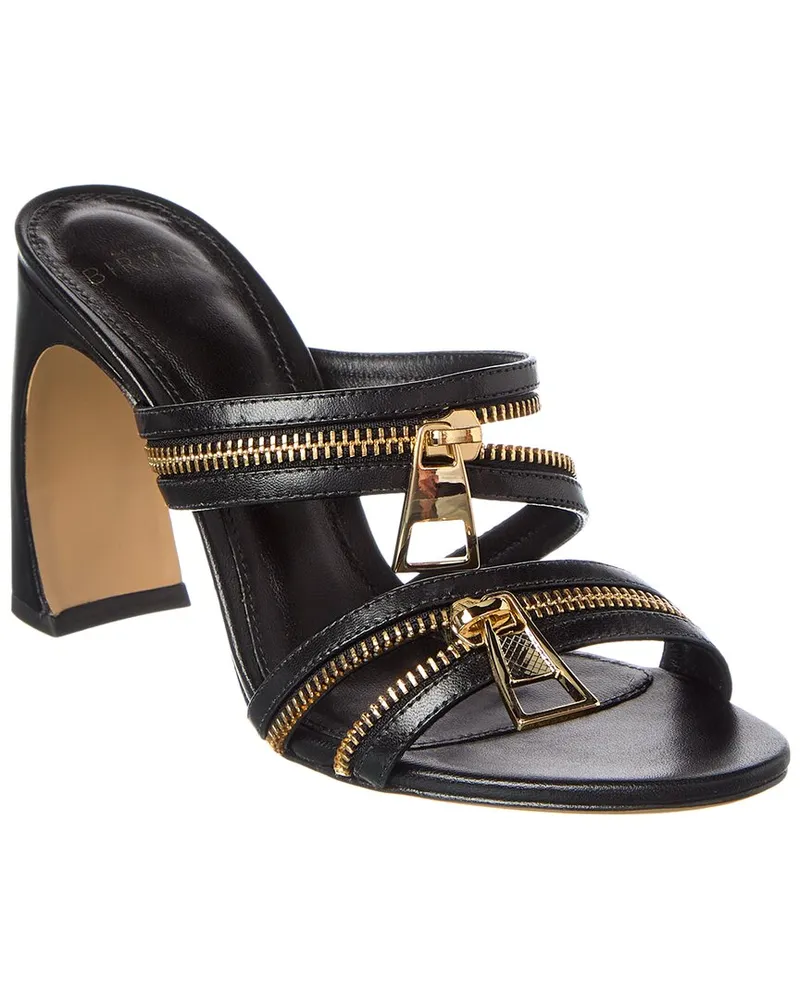 Alexandre Birman Zoe 90 Leather Sandal Black