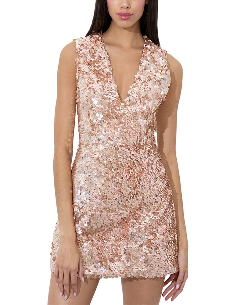 Alice + Olivia Pacey Embellished Low Lantern Dress Nocolor