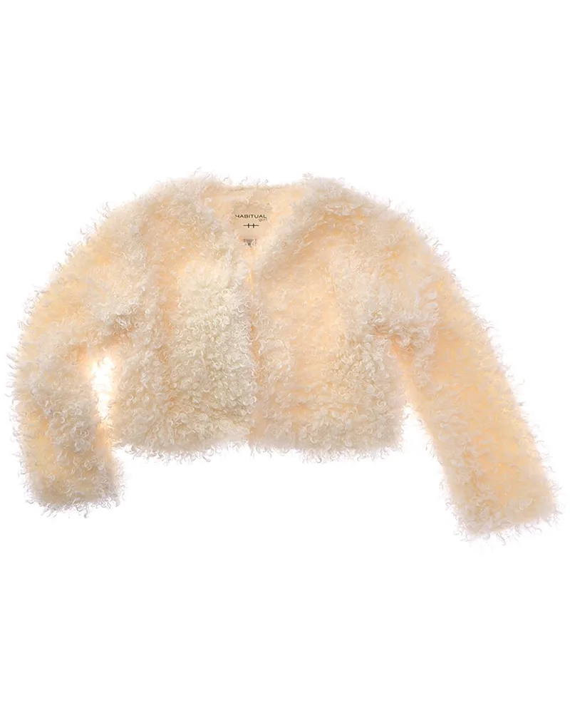HABITUAL Shaggy Jacket White