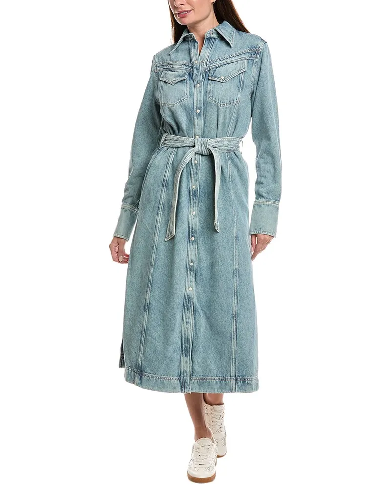 HUGO BOSS Denim Shirtdress Blue