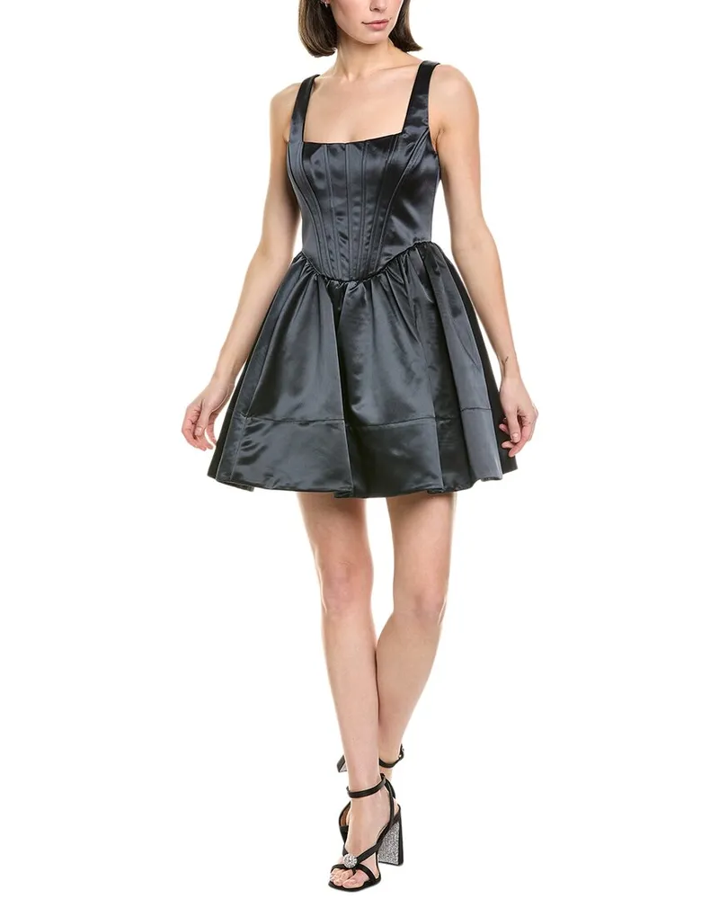 STAUD Landscape Mini Dress Black
