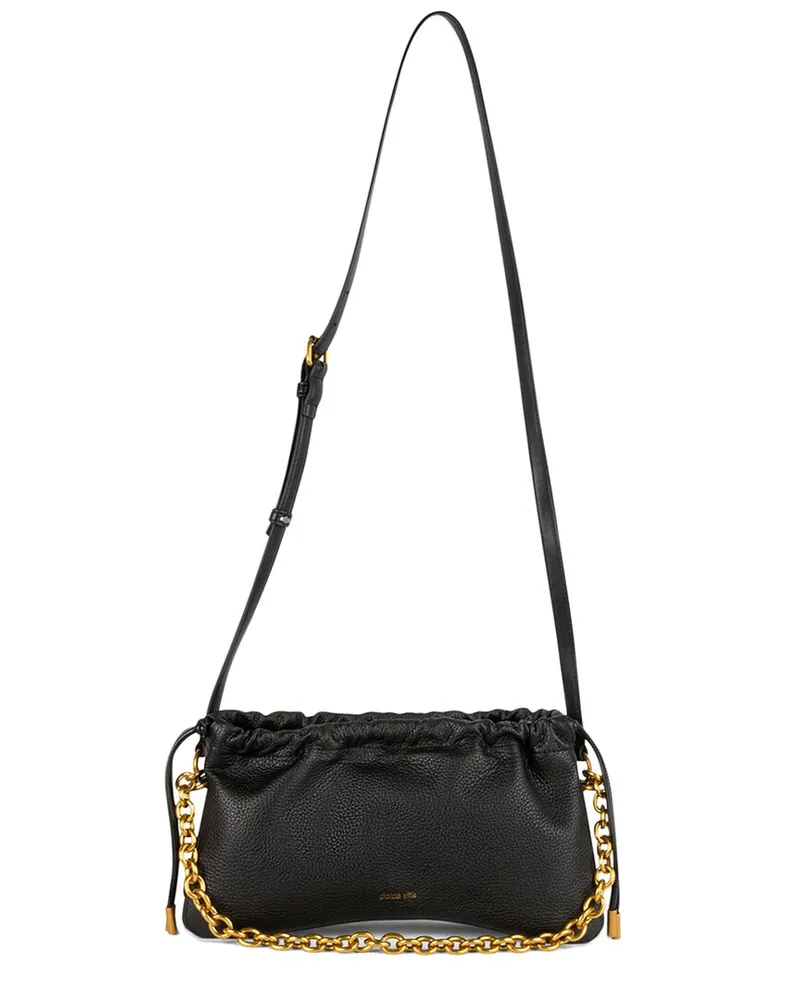 Dolce Vita Reina Leather Shoulder Crossbody Black