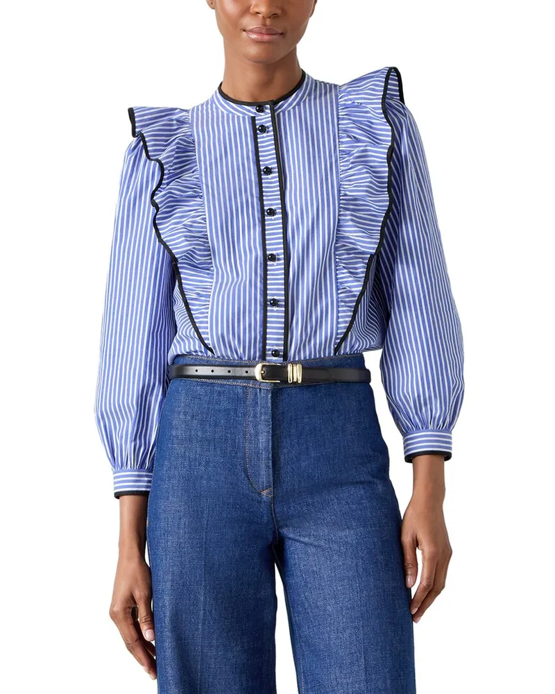 L.K.Bennett Lucan Blouse Blue