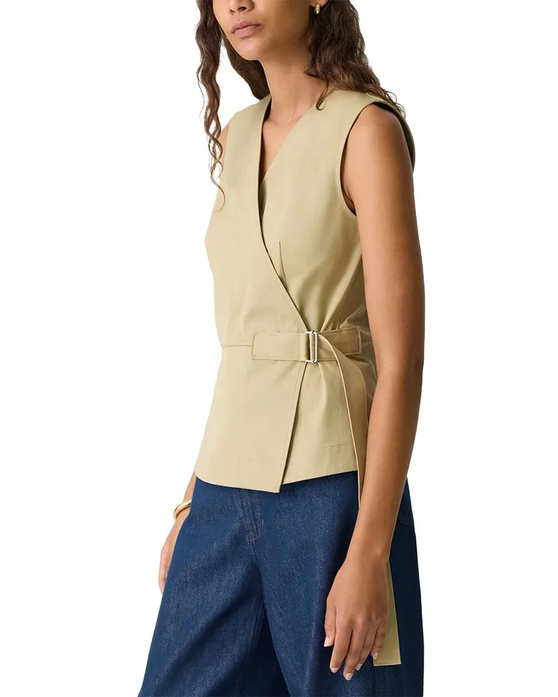 Theory Chino Wrap Top Nocolor