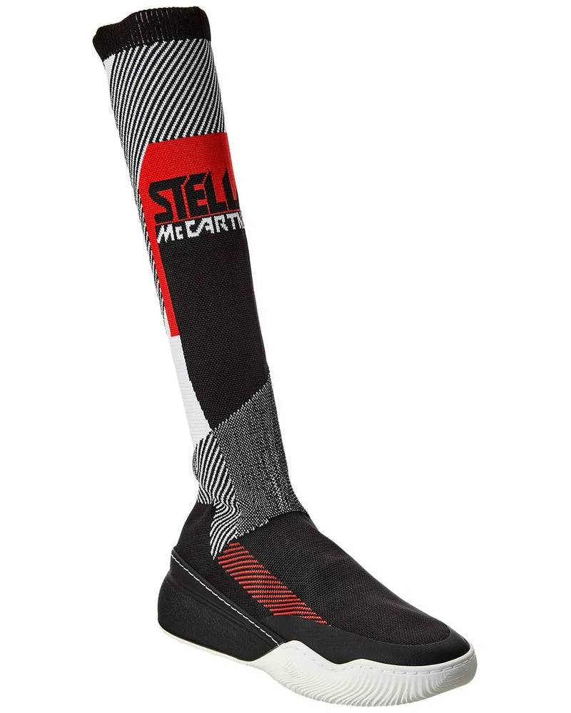 Stella McCartney Loop Knit Sock Sneaker Black