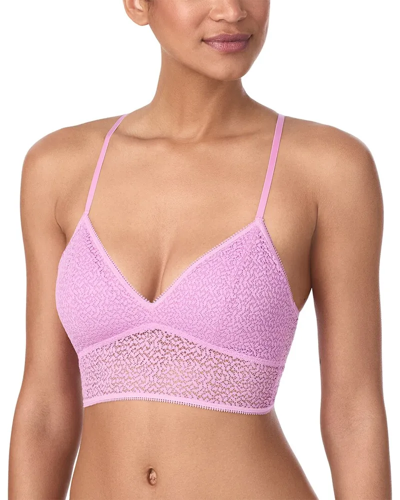 DKNY Modern Lace Racerback Longline Bralette Nocolor