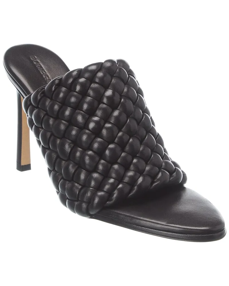Bottega Veneta Intrecciato Leather Sandal Black