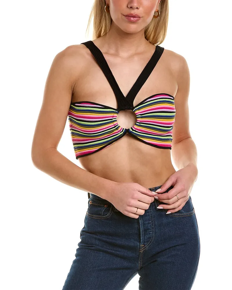 AMUR Haven Knit Bra Top Black