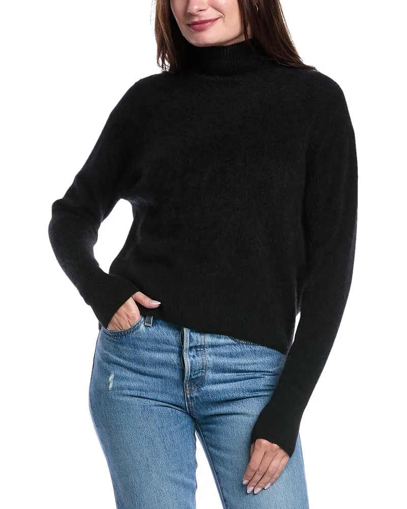 AllSaints Rebel Roll Neck Cashmere Sweater Black