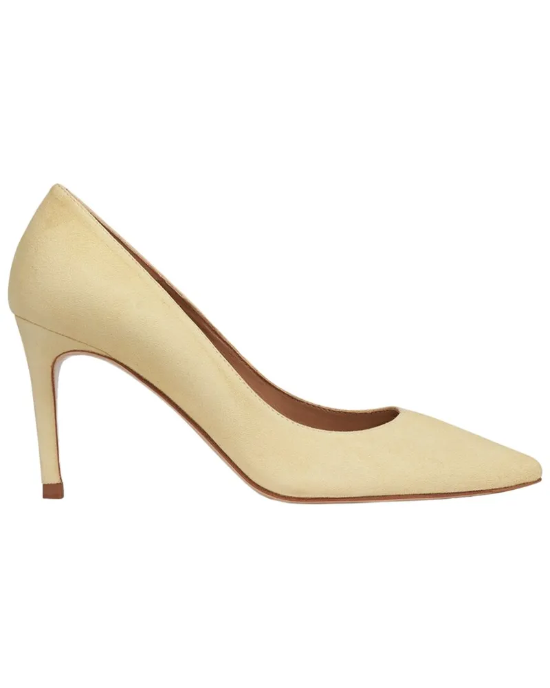 L.K.Bennett  L.K.Bennett Floret Suede Closed Pump Yellow