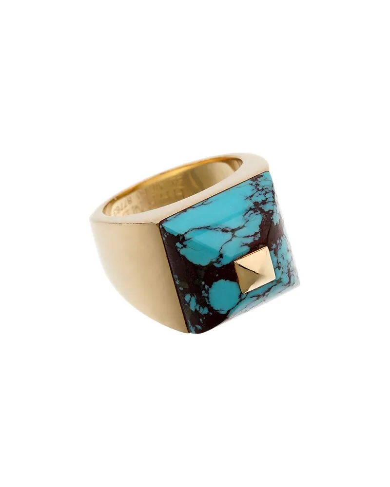 Hermès 18K Turquoise Cocktail Ring (Authentic Pre-Loved Nocolor