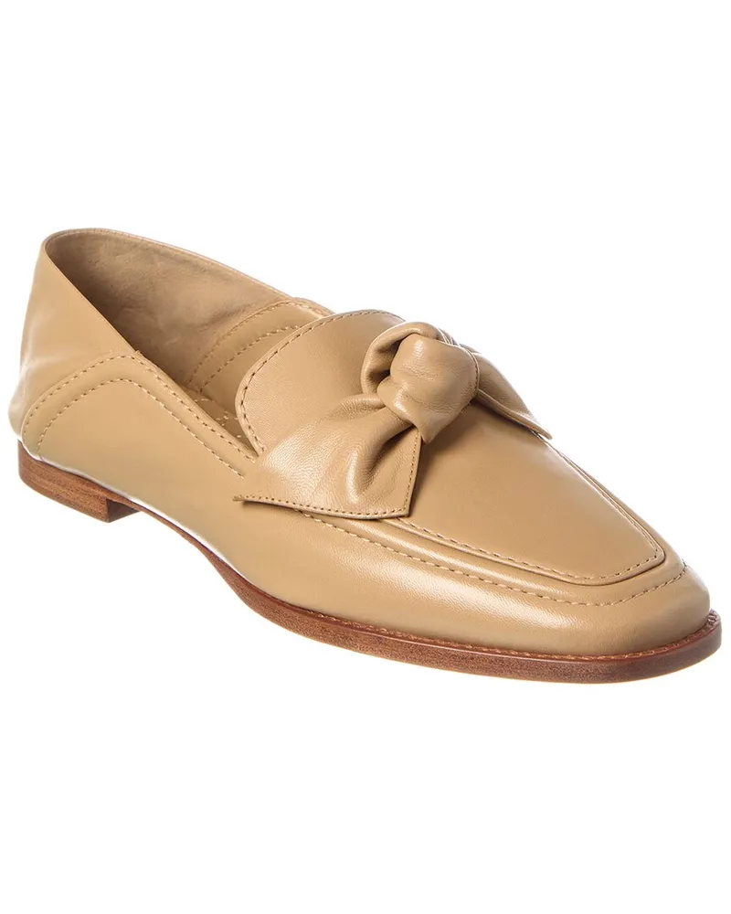 Alexandre Birman Soft Maxi Clarita Leather Loafer Brown