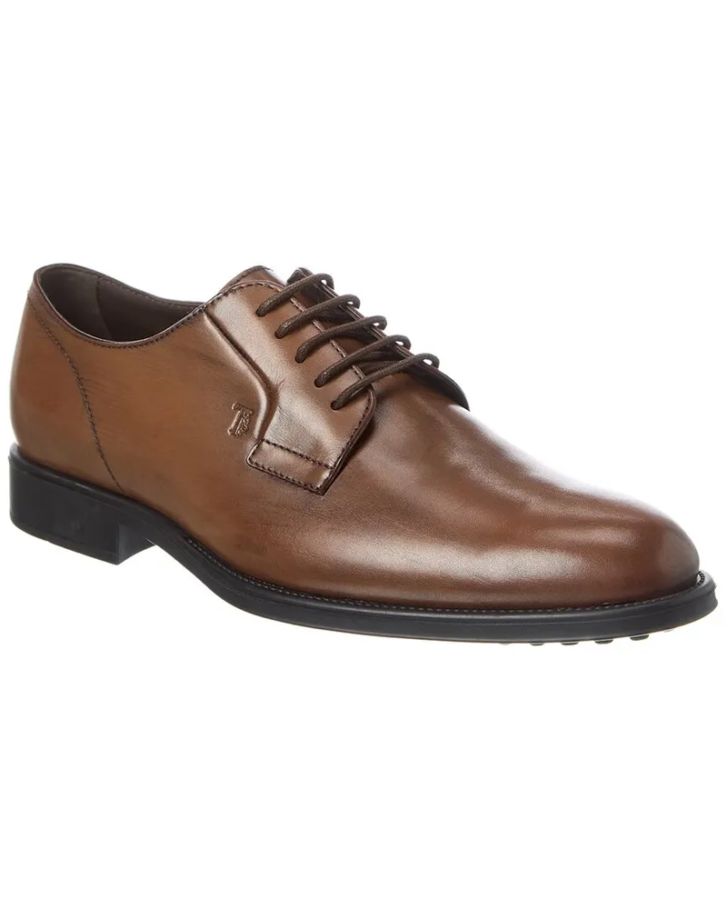 TOD'S Leather Oxford Brown