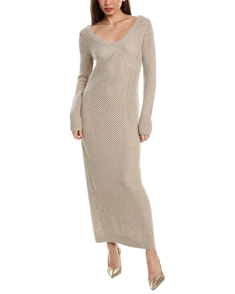Brunello Cucinelli Cashmere & Silk-Blend Sweaterdress Nocolor