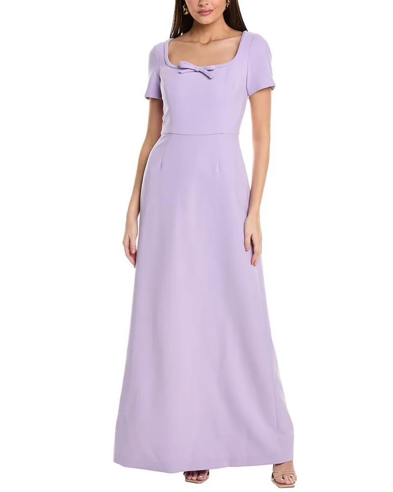 Carolina Herrera New York Square Neck Gown Purple