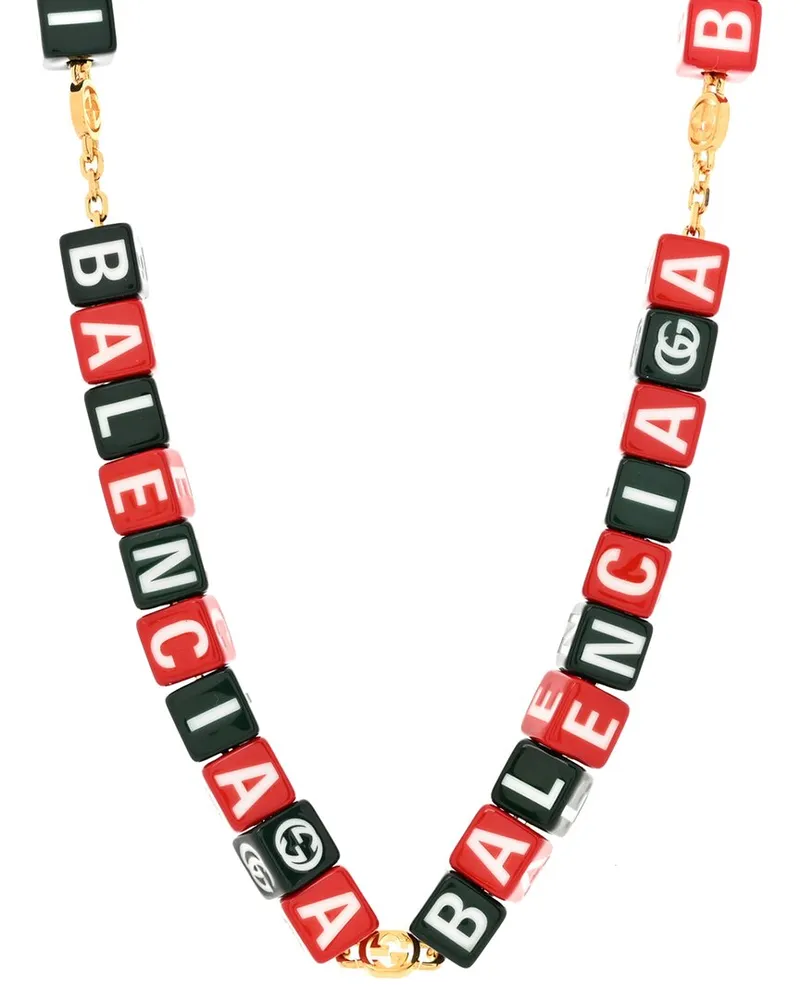 Gucci x Balenciaga Resin Symbols Necklace (Authentic Pre-Loved Nocolor