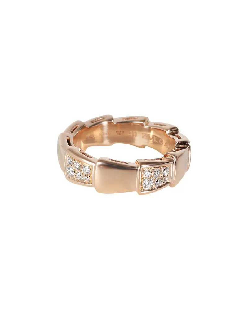 Bulgari BVLGARI Serpenti 18K Rose Gold 0.68 ct. tw. Diamond Ring (Authentic Pre-Loved Nocolor