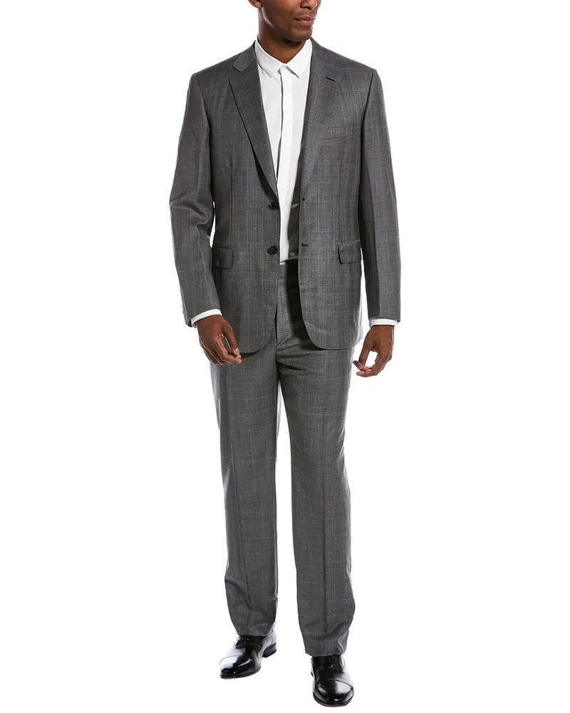 Brioni 2pc Wool Suit Grey