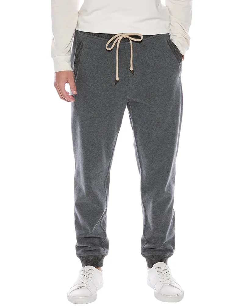 Brunello Cucinelli Wool, Silk, & Cashmere-Trim Jogger Nocolor